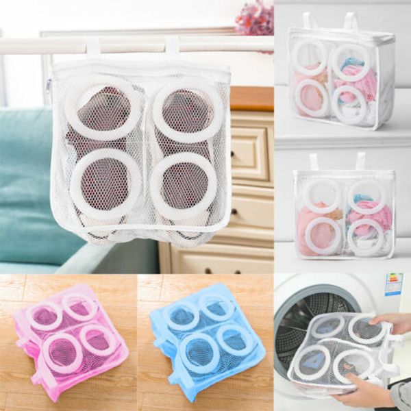 

fashion mesh shoes laundry bags hanging mesh laundry wash home storage organizer accessories