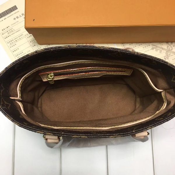 

51172 leather classic fashion handbag card bag zero wallet men's and women's backpacks single shoulder bag 51172