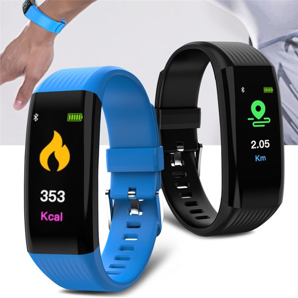 

smart watch men women digital bracelet watch bluetooth sport fitness tracker heart rate blood pressure pedometer, Slivery;brown