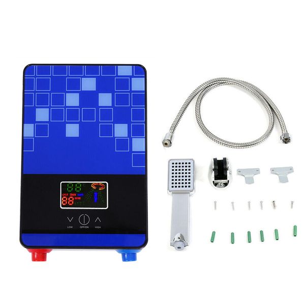 

220v 6500w tankless 3s instant электроподогрев водонагреватель титан ванная комната душ