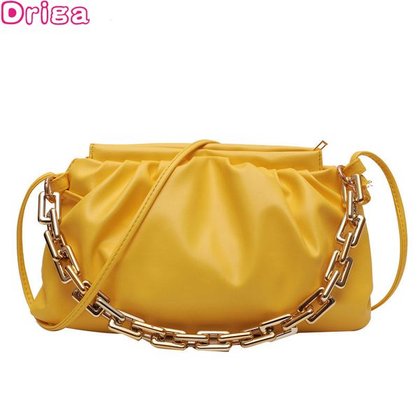 

driga fashion candy color women bags chain bags fashion shoulder crossbody bag hobos cloud casual handbags chain totes
