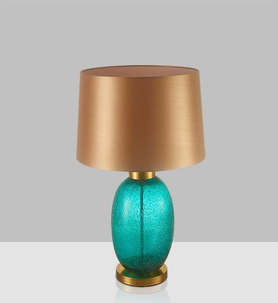 

postmoderm creative glass table lamp bedroom bedside lamp american minimalist table lamp for living room decorative light