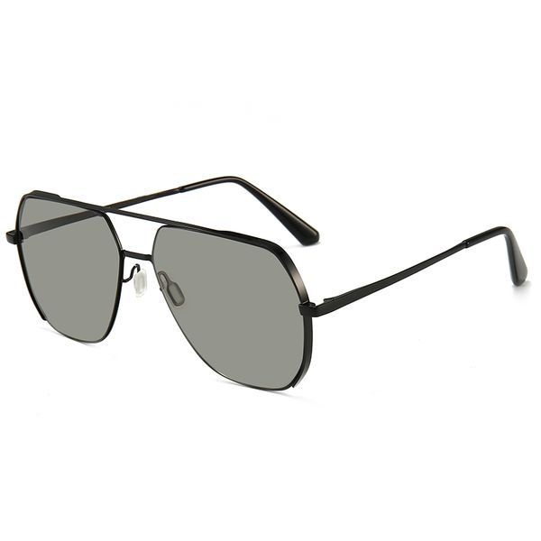 

2020 new oversize outdoor metal frame polarized sunglasses for men and women anti-uv protection light weight semi-frame sunglasses, White;black