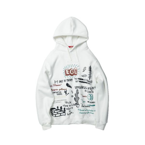 

mens casual letter print hip hop loose hoodies pullover 2019 new style fashion 3 colors hoodies male clothing, Black