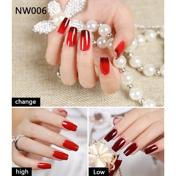

high 1 pcs thermal changing color nail gel polish nail gel varnish lacquer ktc 66