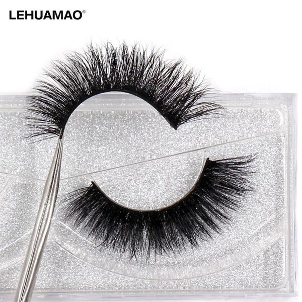 

lehuamao mink lashes 3d mink eyelashes 100% cruelty lashes handmade reusable natural eyelashes soft false makeu a08