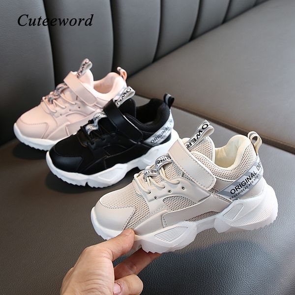 

2020 new children shoes girls sneakers breathable spring autumn fashion kids shoes for boys casual student running sneaker, Black;red