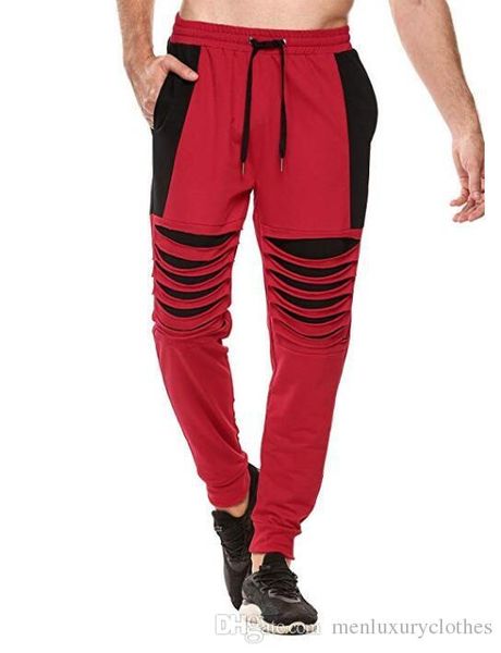 

mens casual jogger pants chios male sports summer spring draped pencil pants sweatpants, Black