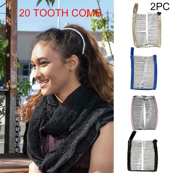 

hair coloring chalk women vintage hair clip christmas accessory stretchable banana comb and beauty care accessories, Brown