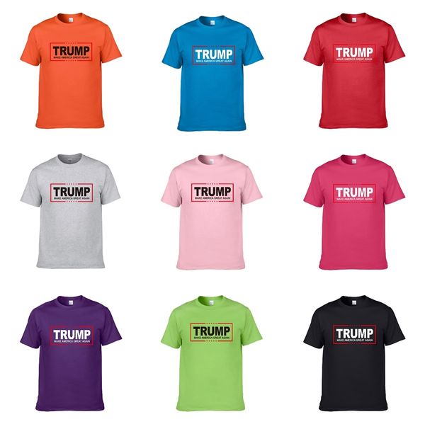 

повседневный трампа t-shirt мужская одежда летняя рубашка конструктора черный белый оранжевый размер s-xxl хлопка смешать шеи экипажа с коро, White;black