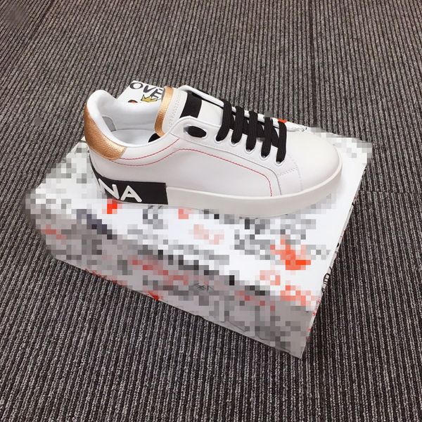 

2021 men women sneaker casual shoes snake leather sneakers ace bee embroidery stripes shoe walking sports trainers, Black
