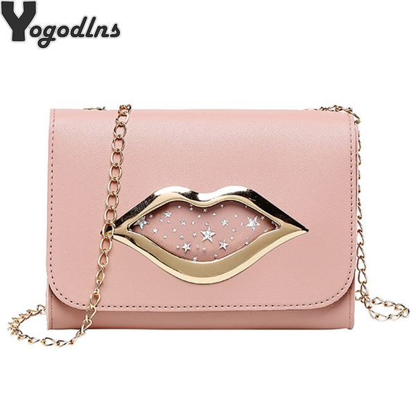 

дам мода solid color star lips decor еп плео ђмка кожа pu женин лепековой епей crossbody 