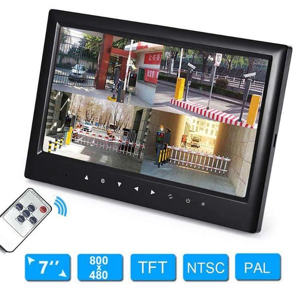 

7" car touching screen monitor rear view back up night vision security parking camera 18pcs ir leds surveillance cam