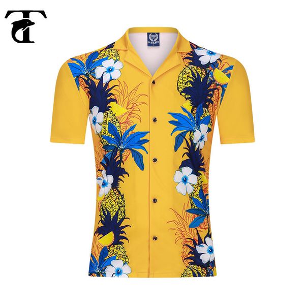 

2020 summer short sleeve men shirt lapel neck breahrable male casual buttons shirt blouse camisa social flower shirts beach, White;black