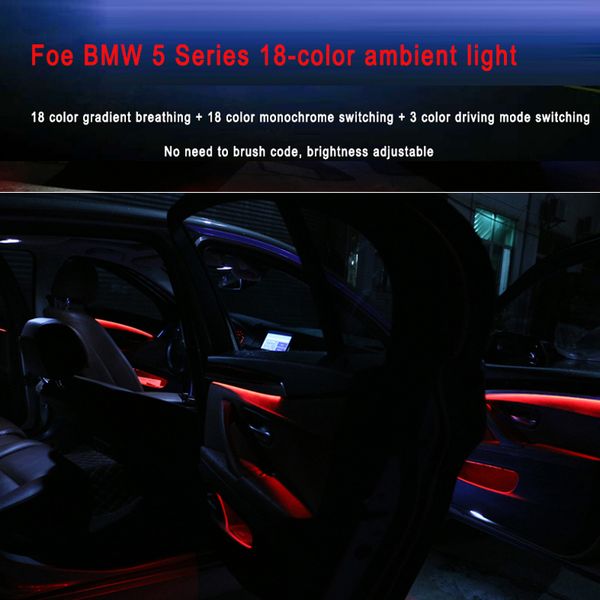 2019 Car Styling Led Ambient Lights For Bmw 5 Series F10 F11 F18 Interior Decorative Led Stripe Atmosphere Lamps Upgrade Auto Accessorie From