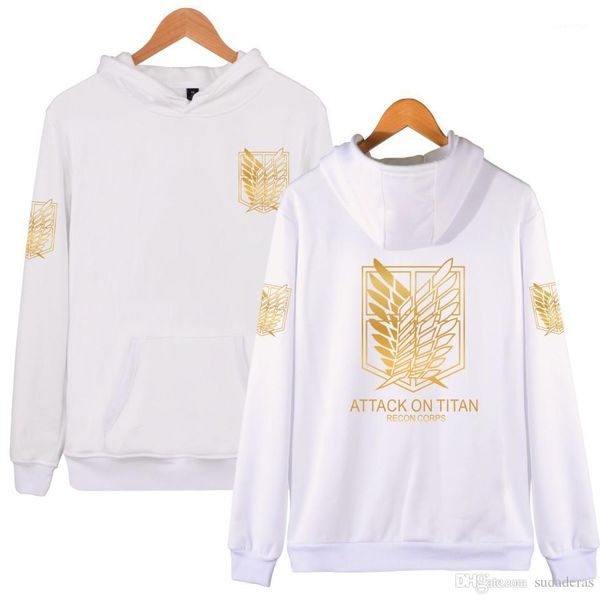 

hoodie for men women clothing pullovers fashion hooded designer sweatshirts attack on titan, Black