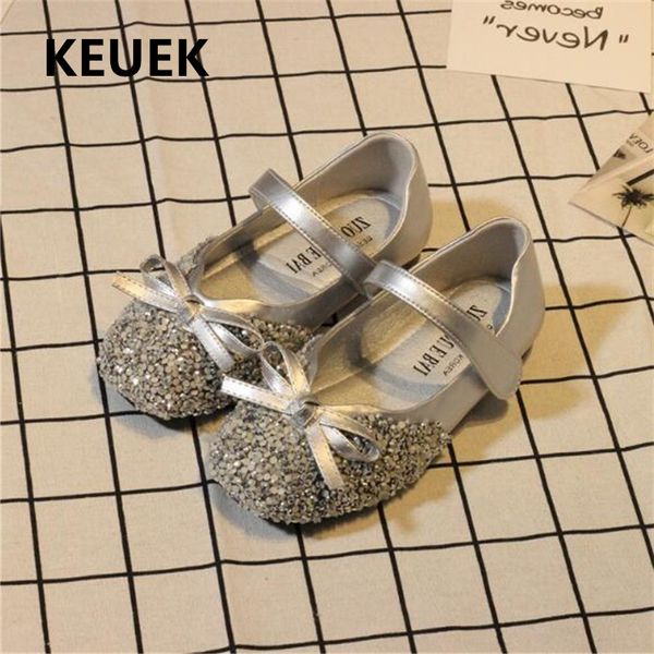 

new children student shoes baby sprng/autumn leather shoes girls toddler breathable princess moccasins kids flats 018, Black;grey