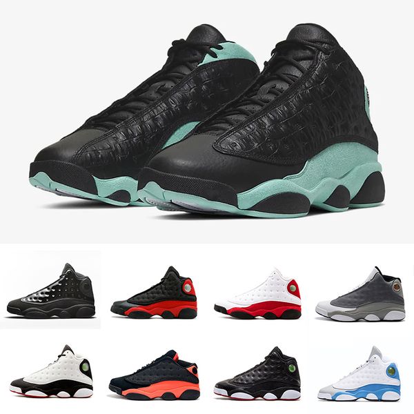 

13 jumpman 13s island green basketball shoes hyper royal pure money bordeaux flints cap and gown bred wheat black cat sport sneakers shoes