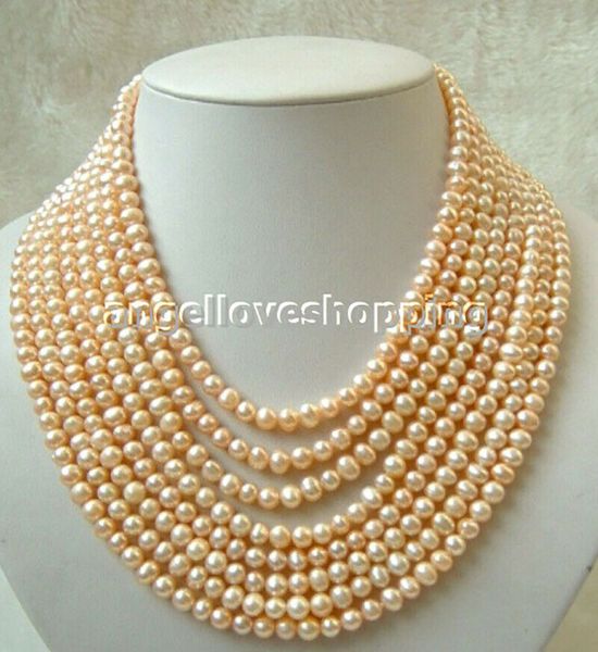 

varitions color 8 strands freshwater pearl necklace jewelry marking supply, Silver