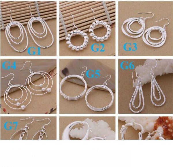 

mixed 925 sterling silver jewelry drop earings 2014 brand new beautif earrings dangle earrings mix order 1762