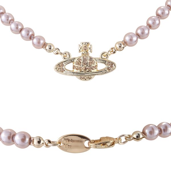 

2020 new fashionable female necklace brand western queen mother vivienne vivienne saturn pearl necklace clavicle chain punk atmosphere, Silver