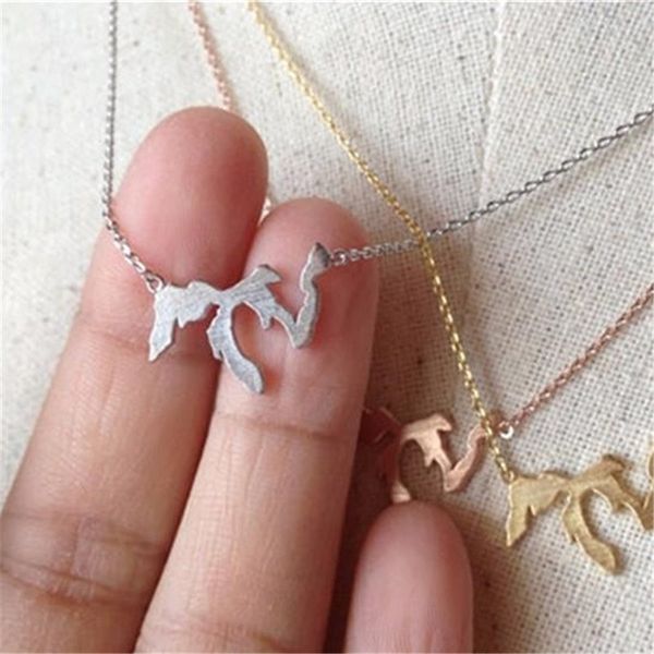 

New lake michigan tate necklace great lake home charm necklace illinoi gift lake erie huron uperior michigan ontario