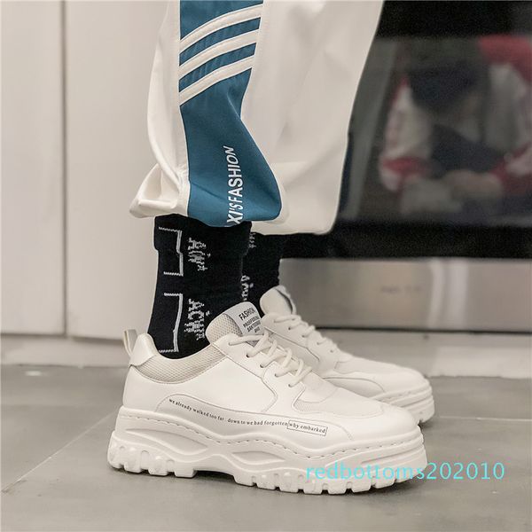 

2019 brand shoes man designer summer autumn male shoes white breathable casual r10, Black