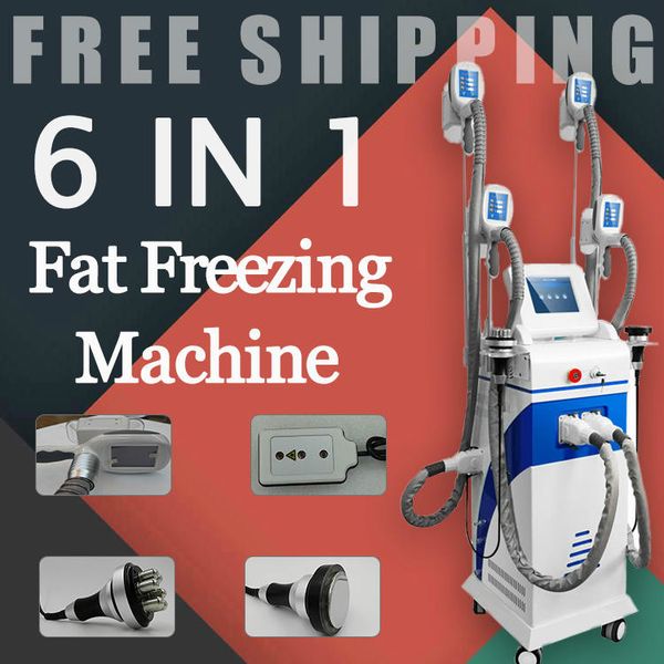 

4 in 1 multifunction cryolipolysis lipolaser cavitation rf ing fat4 handles cool body sculpting fat ing slimming machine