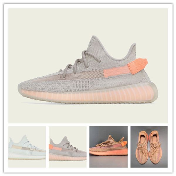 

With Box 350 V2 True Form Clay Static Blue Tint Beluga 2.0 Zebra Cream White Running Shoes Mens Womens Designer Sneakers 36-46