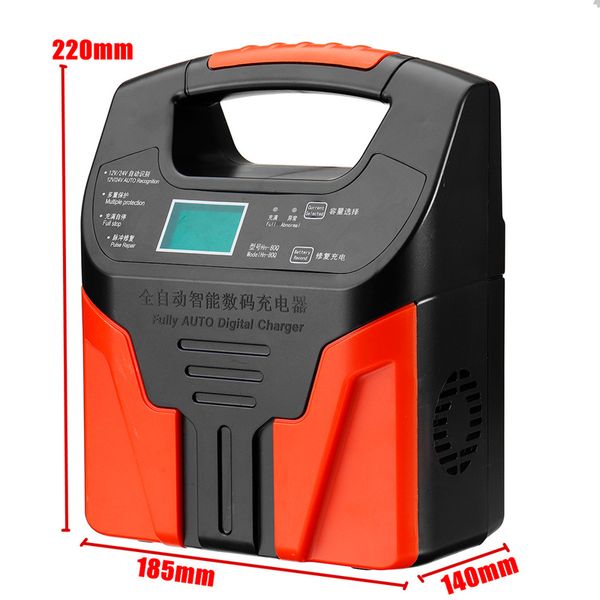 

12v24v 2-200ah intelligent pulse repair battery charger lead-acid for motorcycle car