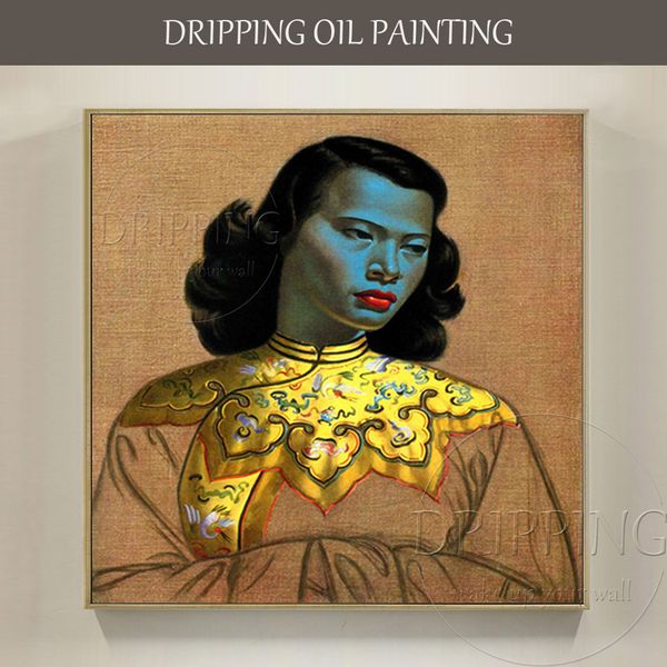 

чисто ручной росписью китайской девушки tretchikoff урожай картина масло на холст вопроизведение известного китайского портрета девушки масл