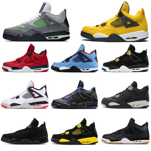 

jumpman 4 4s black cat men basketball shoes cactus jack bred loyal blue whatthe discount mens trainers sports sneakers size 7-13