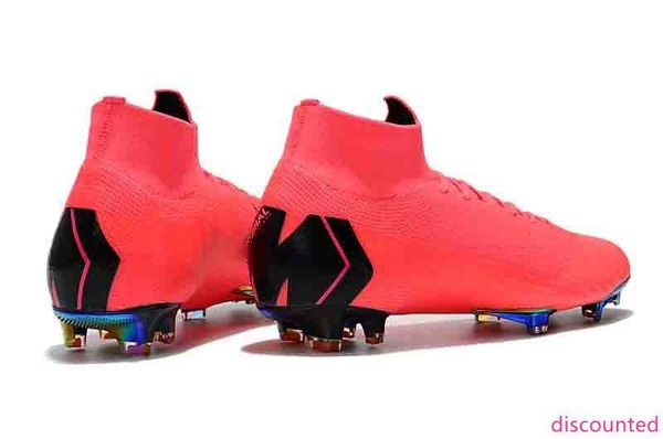

2019 mens soccer shoes mercurial superfly vi 360 elite pink cr7 neymar fg soccer cleats crampons de football boots superflyx ronaldo