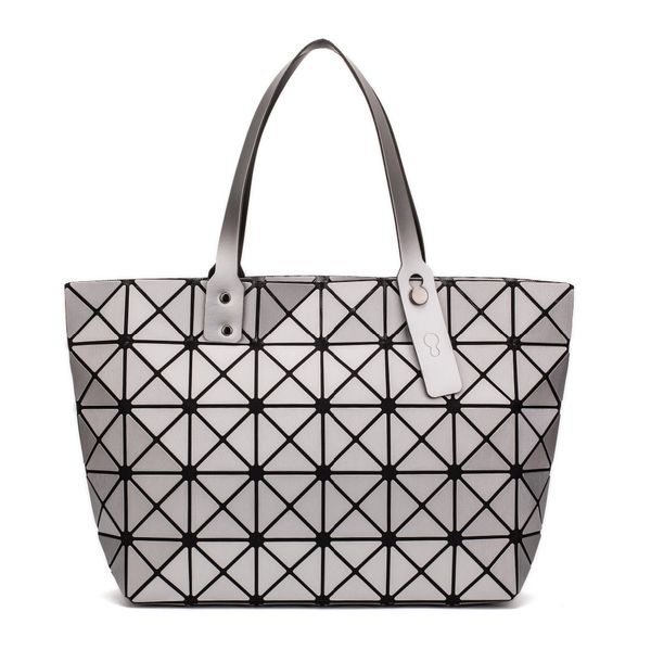 

2019 new fashion luminous sac bao bag diamond tote geometric quilted shoulder bags laser plain folding handbags bolso
