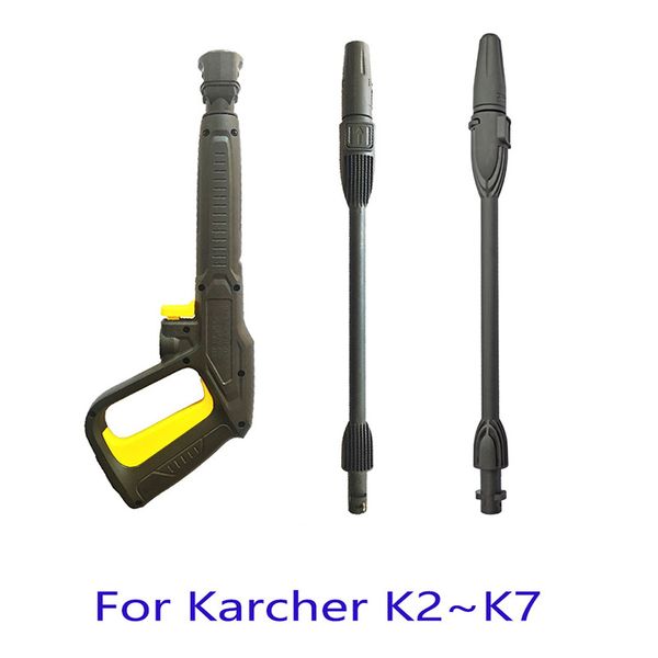 

for karcher k2k4k5k6k7 high pressure power washer spray nozzle adjustable snow foam lance / 5/10m jet hose,47cmrotating turb