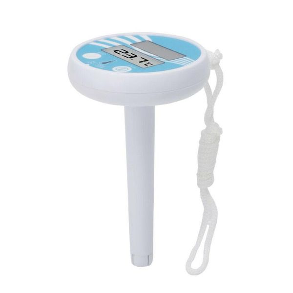 

new solar powered digital thermometer swimming floating pool accurate water temperature gauge