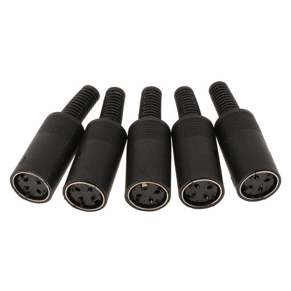 

din 3 4 5 6 7 8 pin female plug with plastic handle socket din audio wire connector din jack for keyboard/mouse diy