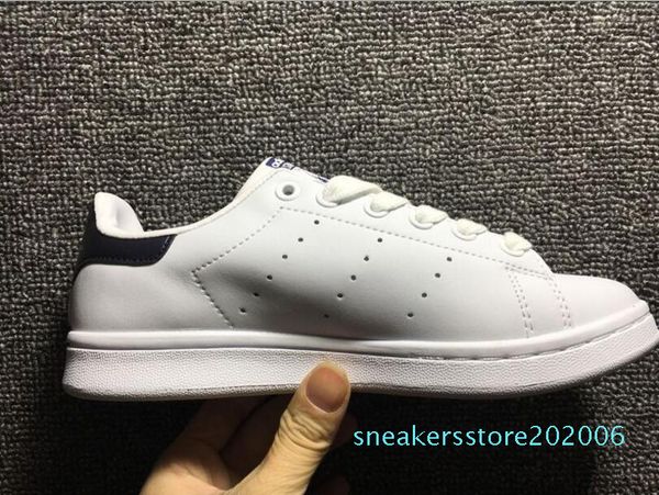 

new stan smith shoes 2019 classic casual shoes wholesale smith men white shoes casual leather women casual flat sneakers s06, Black