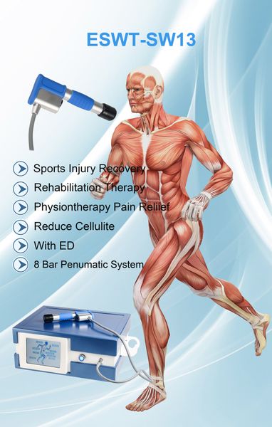 Schmerztherapiesystem Stoßwellenmaschine Gewichtsverlust Ultraschall-ED-Behandlung