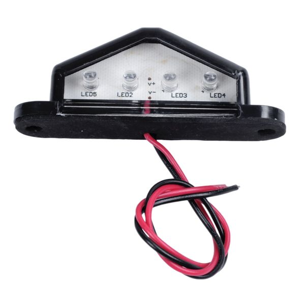 

10-30 v 4 led bulb lights light plates white light trailer truck