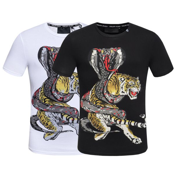 

Мужские дизайнерские футболки Черно-белый дизайн монеты Мужские дизайнерские фу