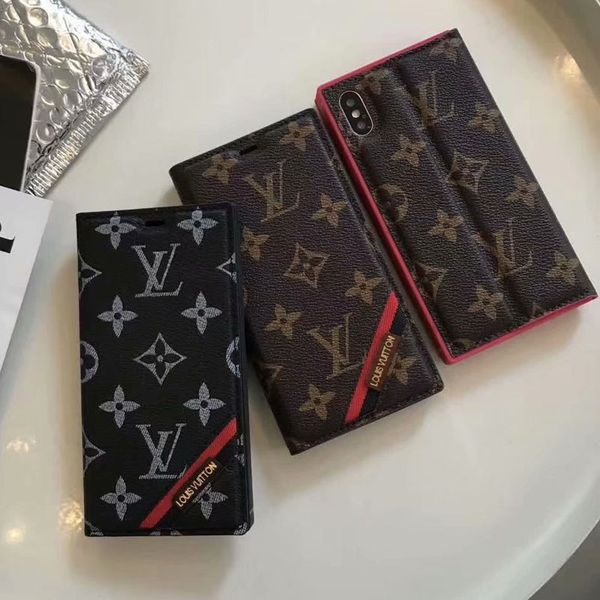

Square flip wallet ca e hol ter leather phone ca e cover for iphone x max 7 7plu 8 8plu 6 6plu xr x x with card lot
