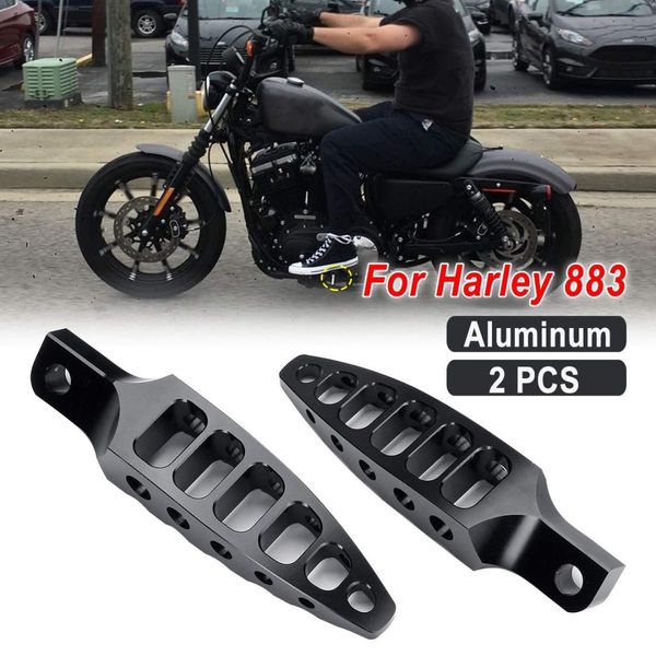 

motorcycle black cnc 45 male-mount footrests foot pegs ount kit for--sportster 883 1200 dyna-softail-touring 1993-2016