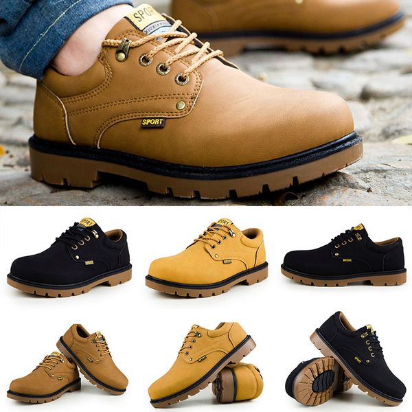 

designernew fashion fashion designer booties new women mens winter boots sports leather shoes sneakers boot casual platform wheat ankle386, Black