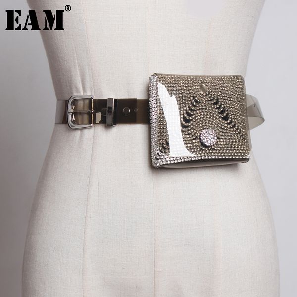 

eam] 2020 new spring summer pvc rhinestone spllit joint transparent personality women long belt fashion tide all-match jq987 t200427, Black;brown