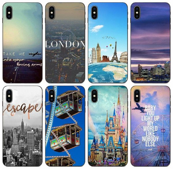 

[tongtrade] travel in the world case for apple iphone 11 pro x xs max 8s 7s 6s 5 samsung a8 a9 star pro huawei p smart motorola moto g3 case