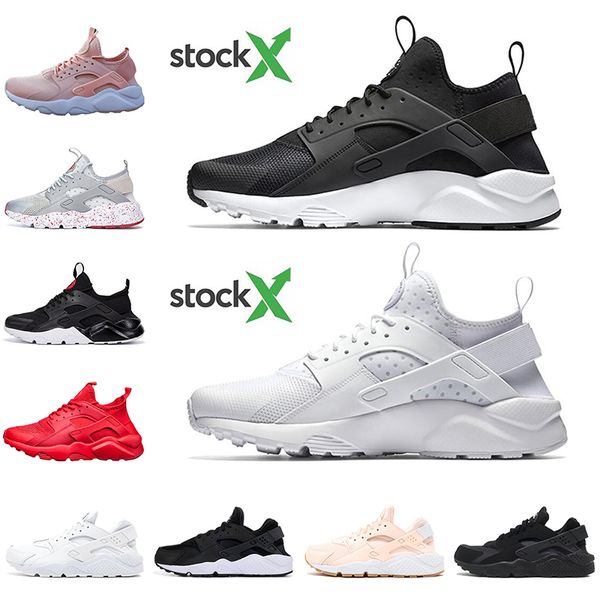 

with socks huarache 4.0 1.0 stock x running shoes grey triple black surface breathable outdoor trainers sneakers walking