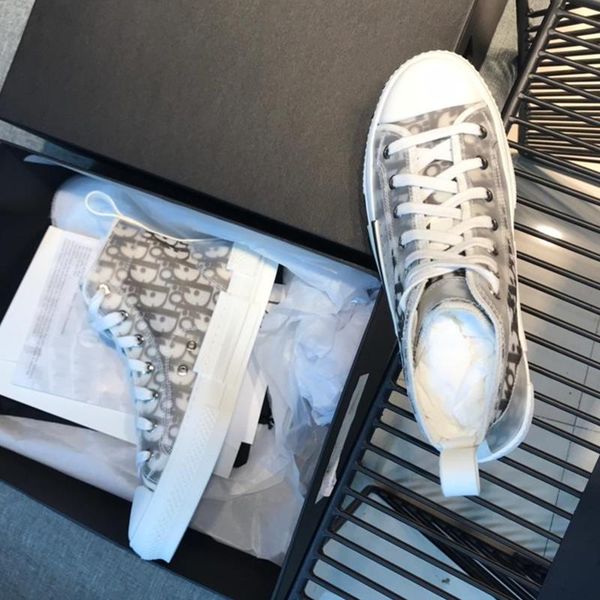 

flowers technical canvas "b23" high-sneaker oblique casual trainers womens mens shoes luxury designer