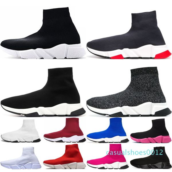 

sock casual shoes for men women sneakers mens triple black white ews blue mens women trainer casual sports shoe size 36-45 c12