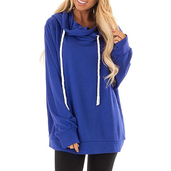 

autumn winter long sleeve women hoodies casual black blue gray hooded big size sweatshirts female loose running sports hoodies